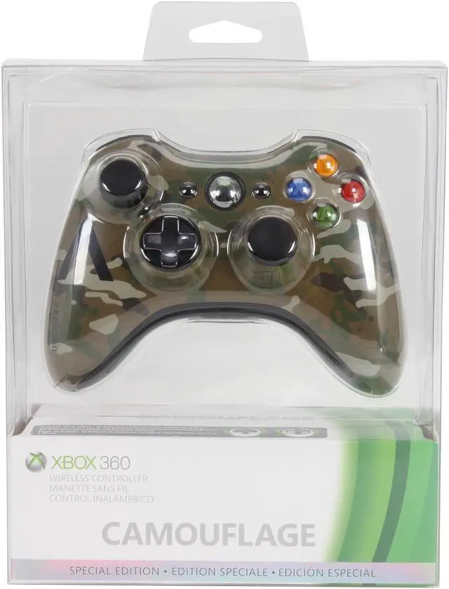 Alt view image 4 of 4 - Microsoft Xbox 360 Special Edition Camouflage Wireless Controller
