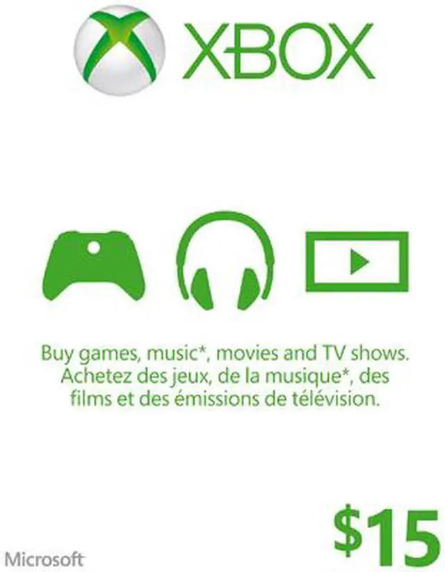 Main image of Microsoft XBOX $15 Gift card