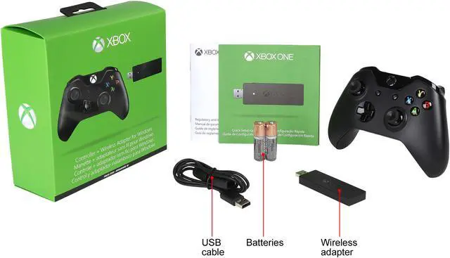 Alt view image 8 of 8 - Microsoft Xbox One Controller + Wireless Adapter for Windows 10