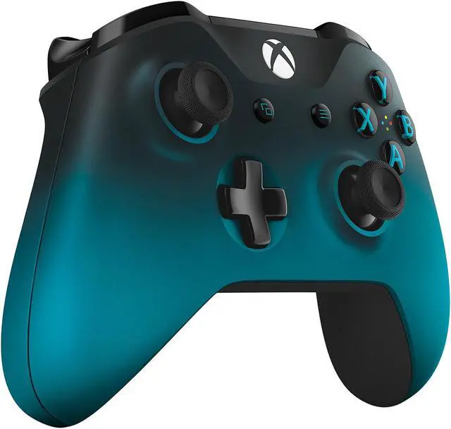 Alt view image 3 of 5 - Xbox Wireless Controller: Ocean Shadow Special Edition - Xbox One/Xbox One S/Windows 10