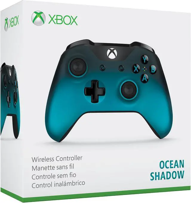 Alt view image 5 of 5 - Xbox Wireless Controller: Ocean Shadow Special Edition - Xbox One/Xbox One S/Windows 10