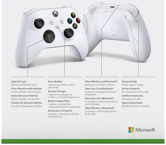 Alt view image 5 of 5 - Xbox Core Controller - Robot White