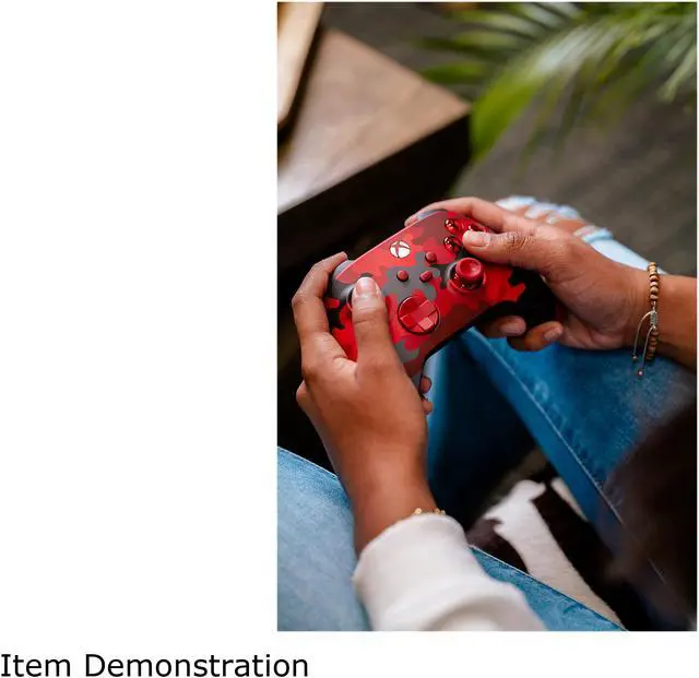Alt view image 8 of 9 - Xbox Wireless Controller – Daystrike Camo Red