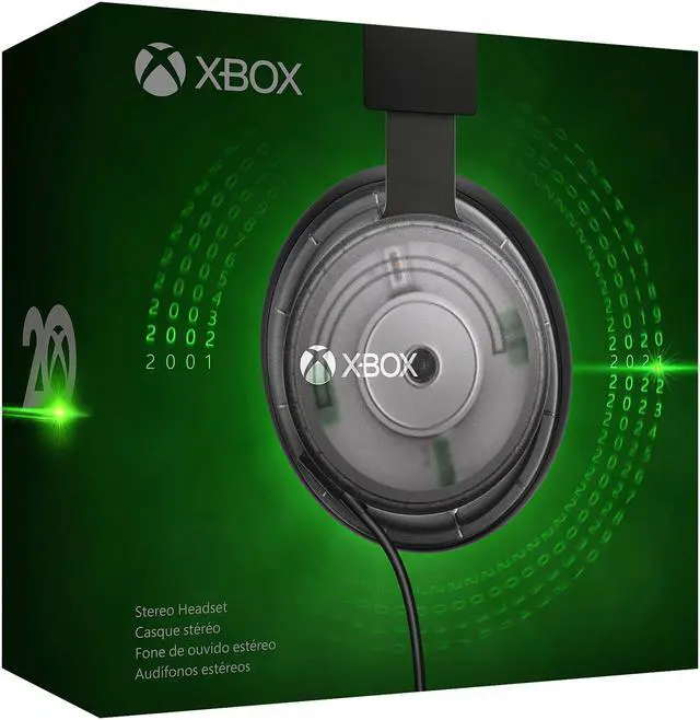Alt view image 5 of 7 - Xbox Stereo Headset - 20th Anniversary Special Edition for Xbox Series X|S, PC