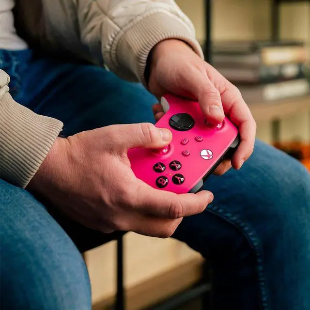 Alt view image 7 of 12 - Xbox Wireless Controller - Deep Pink