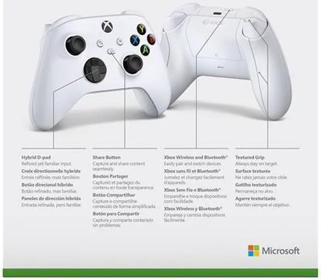 Alt view image 7 of 7 - Xbox Wireless Controller - Robot White