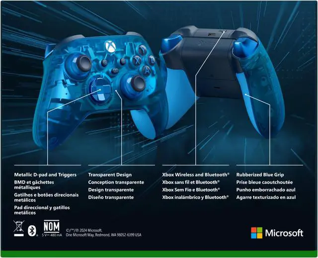 Alt view image 9 of 10 - Xbox Wireless Controller - Sky Cipher