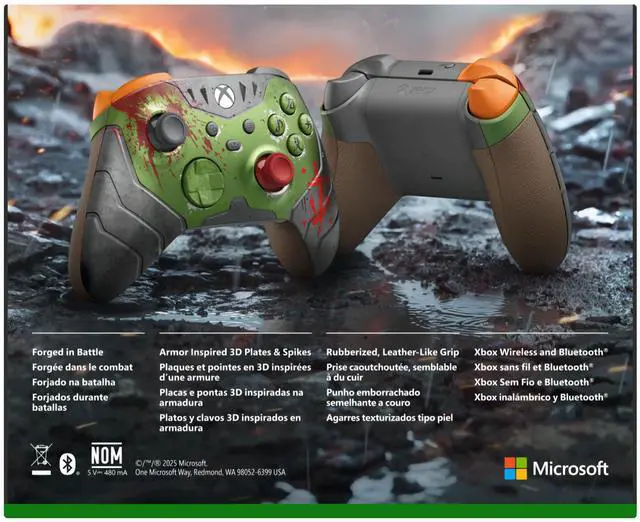 Alt view image 3 of 4 - Xbox Wireless Controller –  DOOM: THE DARK AGES LIMITED EDITION