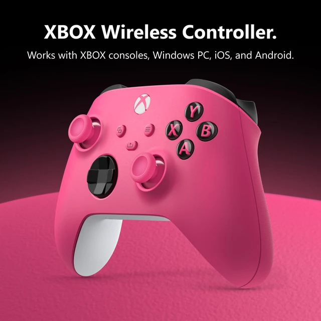 Alt view image 2 of 6 - Xbox Wireless Controller - Deep Pink for Xbox Series X|S, Xbox One, and Windows Devices