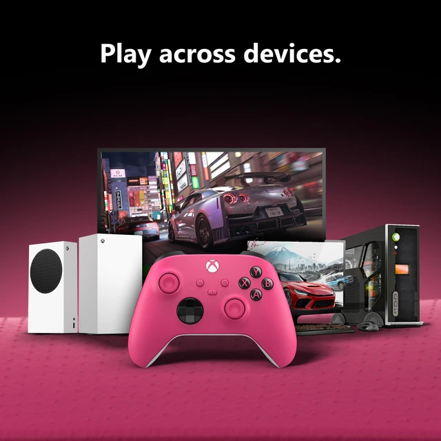Alt view image 3 of 6 - Xbox Wireless Controller - Deep Pink for Xbox Series X|S, Xbox One, and Windows Devices
