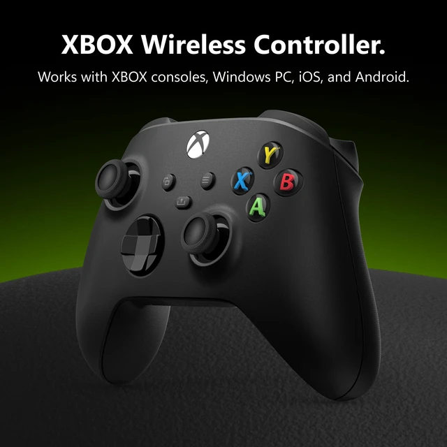 Alt view image 2 of 6 - Xbox Wireless Controller - Carbon Black for Xbox Series X|S, Xbox One, and Windows Devices