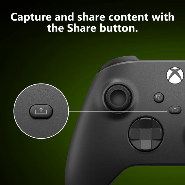Alt view image 6 of 6 - Xbox Wireless Controller - Carbon Black for Xbox Series X|S, Xbox One, and Windows Devices