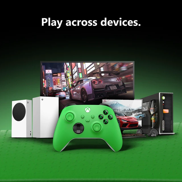 Alt view image 4 of 6 - Xbox Wireless Controller - Velocity Green for Xbox Series X|S, Xbox One, and Windows Devices