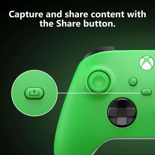 Alt view image 6 of 6 - Xbox Wireless Controller - Velocity Green for Xbox Series X|S, Xbox One, and Windows Devices