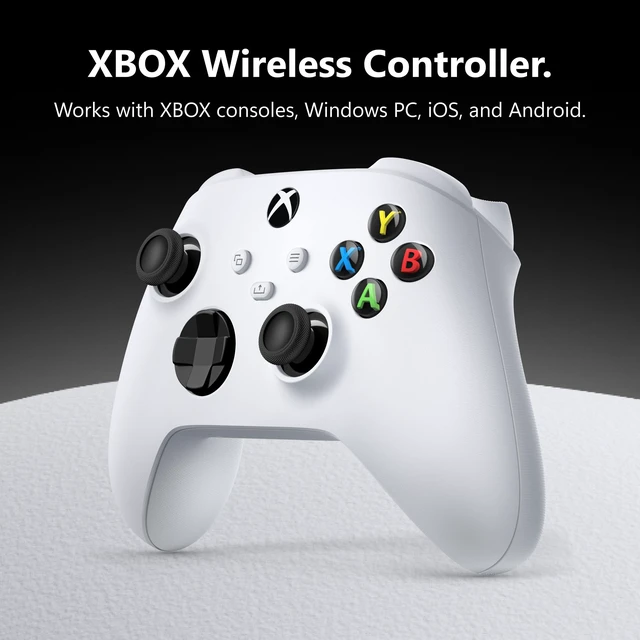 Alt view image 2 of 6 - Xbox Wireless Controller - Robot White for Xbox Series X|S, Xbox One, and Windows Devices