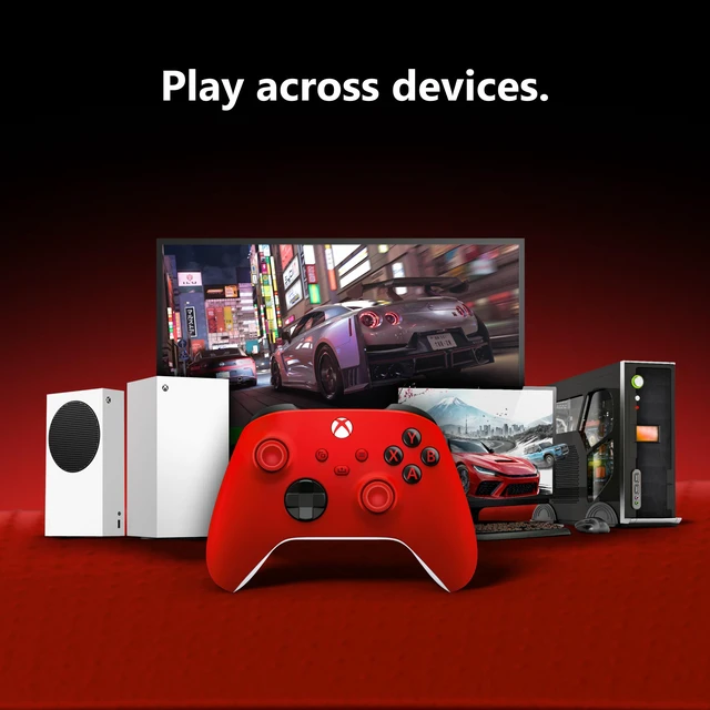 Alt view image 4 of 6 - Xbox Wireless Controller - Pulse Red for Xbox Series X|S, Xbox One, and Windows Devices