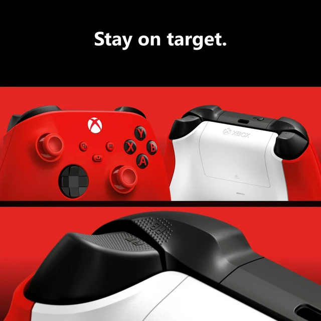 Alt view image 5 of 6 - Xbox Wireless Controller - Pulse Red for Xbox Series X|S, Xbox One, and Windows Devices