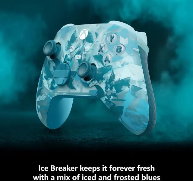 Alt view image 2 of 7 - Xbox Wireless Controller, Ice Breaker Special Edition for Xbox Series X|S, Xbox One, PCs, and Cloud-Enabled Devices