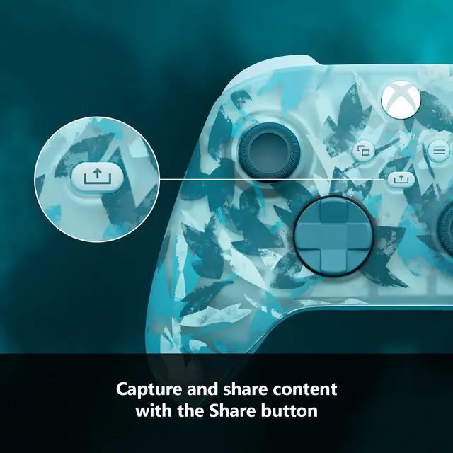 Alt view image 6 of 7 - Xbox Wireless Controller, Ice Breaker Special Edition for Xbox Series X|S, Xbox One, PCs, and Cloud-Enabled Devices