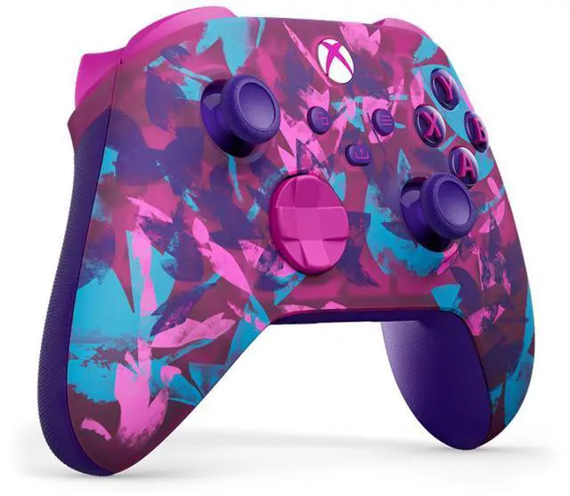Alt view image 3 of 4 - Microsoft Breaker Series Special Edition Xbox Wireless Controller Vibrant pinks, purples, and blues