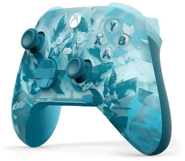 Alt view image 2 of 4 - Microsoft Breaker Series Special Edition Xbox Wireless Controller Frosty mix of iced and frosted blues