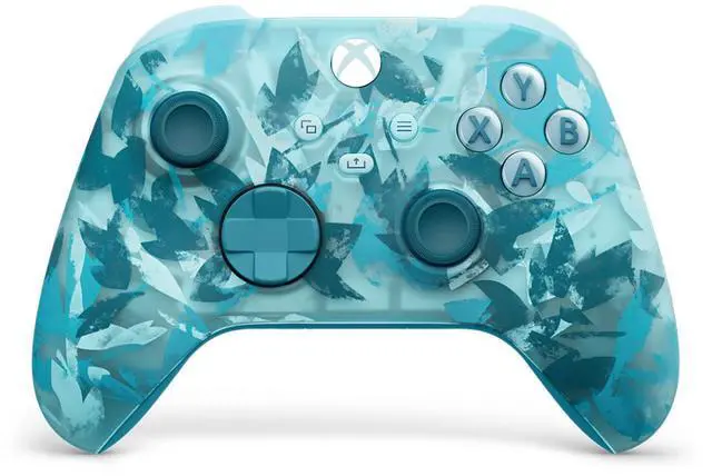 Alt view image 4 of 4 - Microsoft Breaker Series Special Edition Xbox Wireless Controller Frosty mix of iced and frosted blues