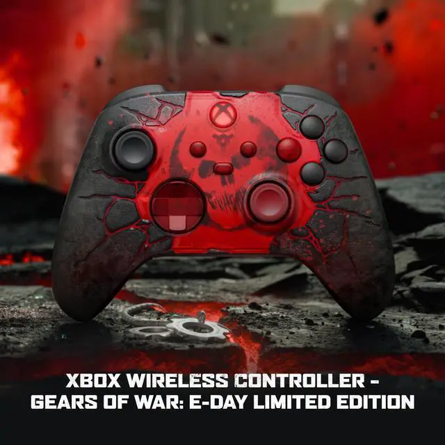 Alt view image 2 of 8 - XBOX Wireless Controller – Gears of War: E-Day Limited Edition – XBOX Series X|S, XBOX One, PCs, TVs, mobile, and more