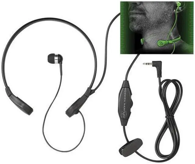 Main image of Mad Catz Modern Warfare 2 Throat Communicator for Xbox 360 - BLACK