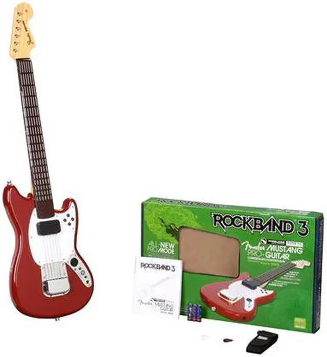 Alt view image 7 of 7 - Mad Catz Xbox 360 Rock Band 3 Wireless Mustang Guitar Controller Red