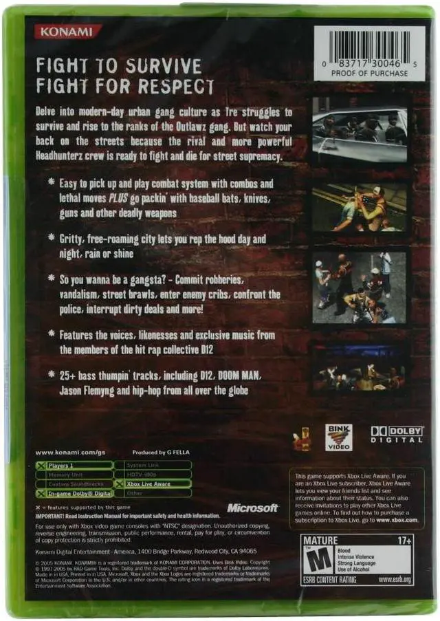 Alt view image 2 of 20 - Crime Life: Gang Wars XBOX Game KONAMI