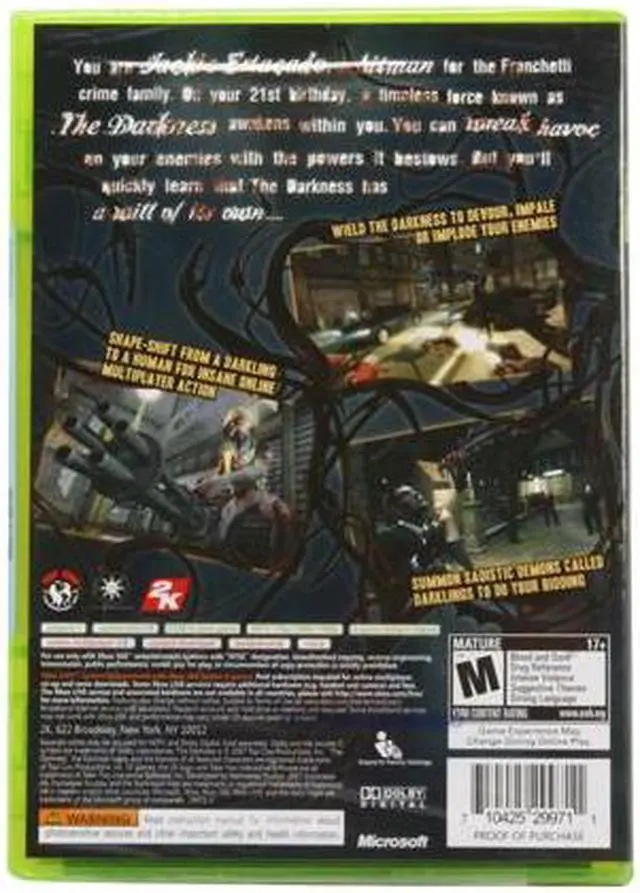 Alt view image 2 of 19 - The Darkness Xbox 360 Game