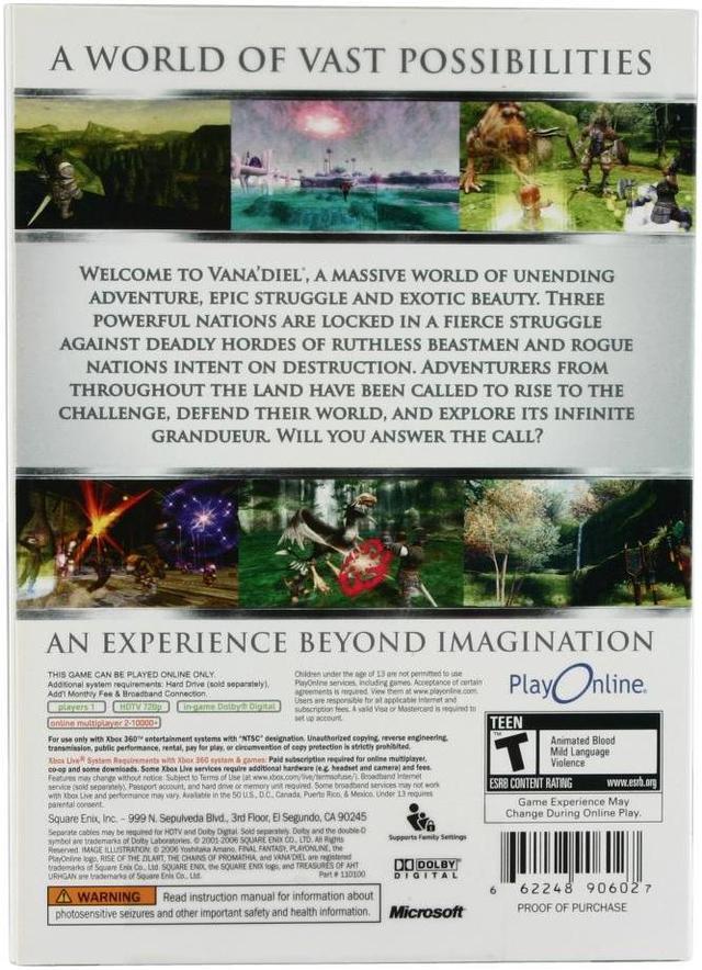 Alt view image 3 of 20 - Final Fantasy XI Xbox 360 Game