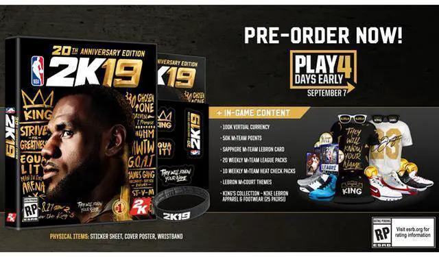 Alt view image 2 of 5 - NBA 2K19 20th Anniversary Edition - Xbox One