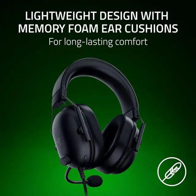 Alt view image 5 of 12 - Razer BlackShark V2 X (Xbox Licensed) - Wired Console esports Headset - Black