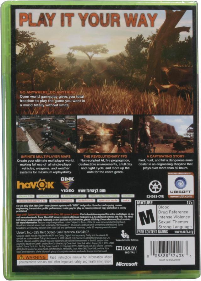 Alt view image 2 of 18 - Far Cry 2 Xbox 360 Game