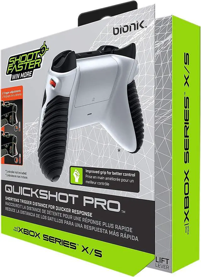 Alt view image 4 of 4 - Dreamgear BNK-9074 Quickshot Pro for Xbox Series X|S White & Black Black / White