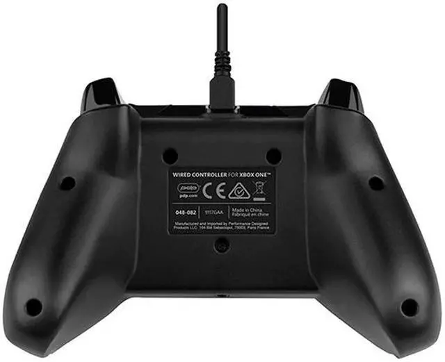 Alt view image 4 of 4 - PDP 049-012-NA-BK Gaming Wired Controller for Xbox Series X|S, Xbox One Raven Black