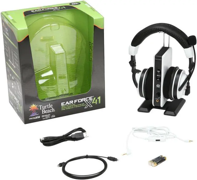 Alt view image 11 of 11 - Turtle Beach XBOX 360 Wireless Gaming Headset Ear Force X41