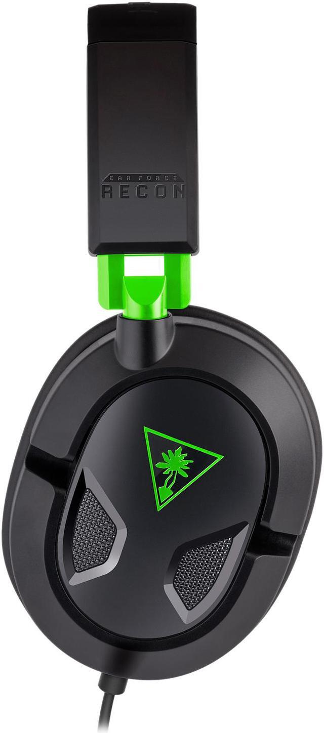 Alt view image 4 of 10 - Turtle Beach Recon 50X Wired Stereo Gaming Headset for Xbox Series X|S, Xbox One & PC - Black/Green