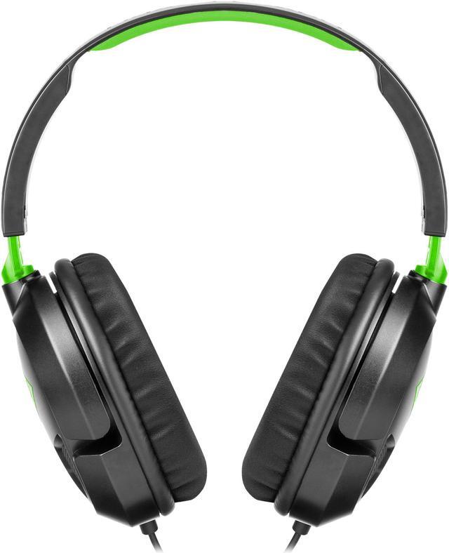 Alt view image 6 of 10 - Turtle Beach Recon 50X Wired Stereo Gaming Headset for Xbox Series X|S, Xbox One & PC - Black/Green