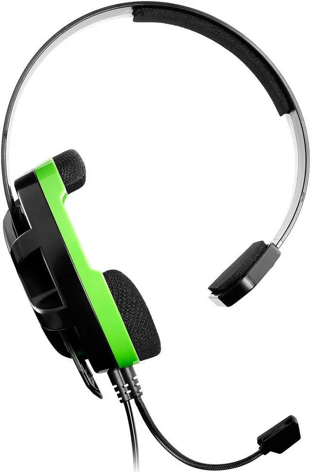 Alt view image 4 of 7 - Turtle Beach Recon Chat Wired Gaming Headset for Xbox Series X|S, Xbox One & PC - Black/Green