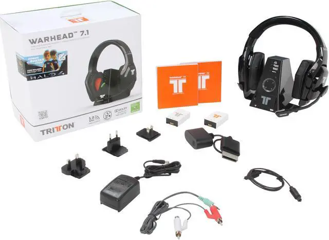Alt view image 7 of 7 - TRITTON XBOX 360 Warhead 7.1 Wireless Headset
