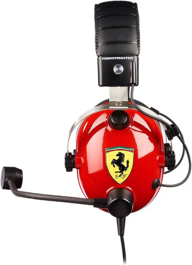 Alt view image 3 of 5 - Thrustmaster T.Racing Scuderia Ferrari Edition Gaming Headset(PS5, PS4, Xbox Series X|S, One, PC)