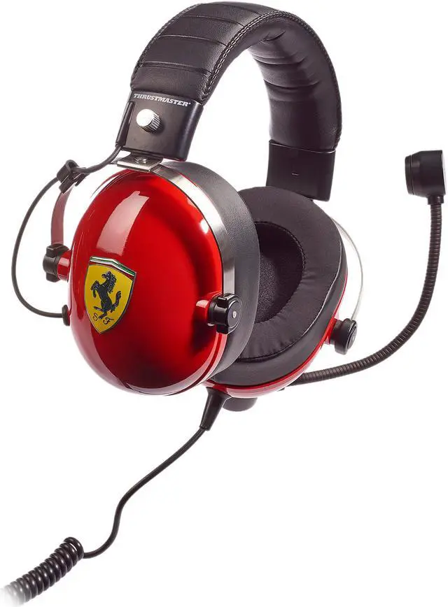 Alt view image 4 of 5 - Thrustmaster T.Racing Scuderia Ferrari Edition Gaming Headset(PS5, PS4, Xbox Series X|S, One, PC)
