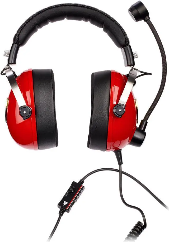 Alt view image 5 of 5 - Thrustmaster T.Racing Scuderia Ferrari Edition Gaming Headset(PS5, PS4, Xbox Series X|S, One, PC)