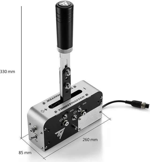 Alt view image 3 of 4 - Thrustmaster TSS Sequential Shifter and Handbrake  (Compatible with PS4, PS5, Xbox Series X|S, Xbox One and PC)