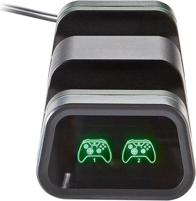 Alt view image 3 of 4 - Verbatim 70728 Dual Charging Stand for use with Xbox Wireless Controller Black