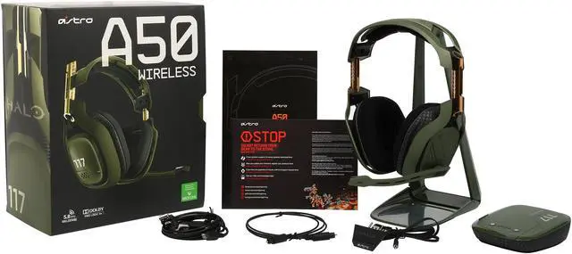 Alt view image 11 of 11 - Astro Gaming A50 Halo Wireless Dolby 7.1 Surround Sound Gaming Headset for Xbox One