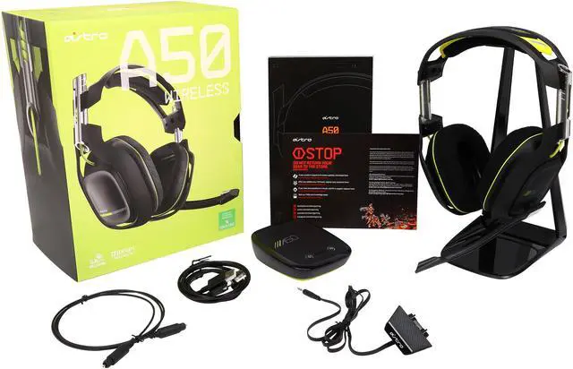 Alt view image 11 of 11 - Astro Gaming A50 Wireless Dolby 7.1 Surround Sound Gaming Headset - Xbox One (Black)