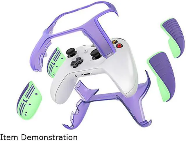 Main image of OtterBox Xbox One Antimicrobial Easy Grip Controller Shell, Galactic Dream Purple/Glow in the Dark